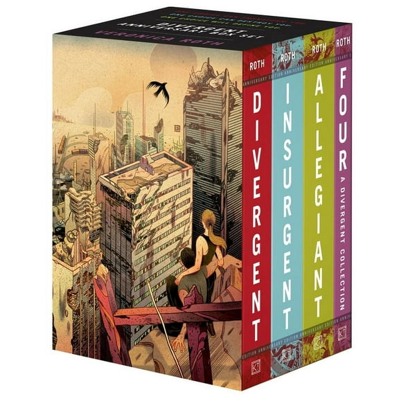 Divergent Divergent Anniversary 4-Book Box Set: Divergent, Insurgent, Allegiant, Four, (Paperback)