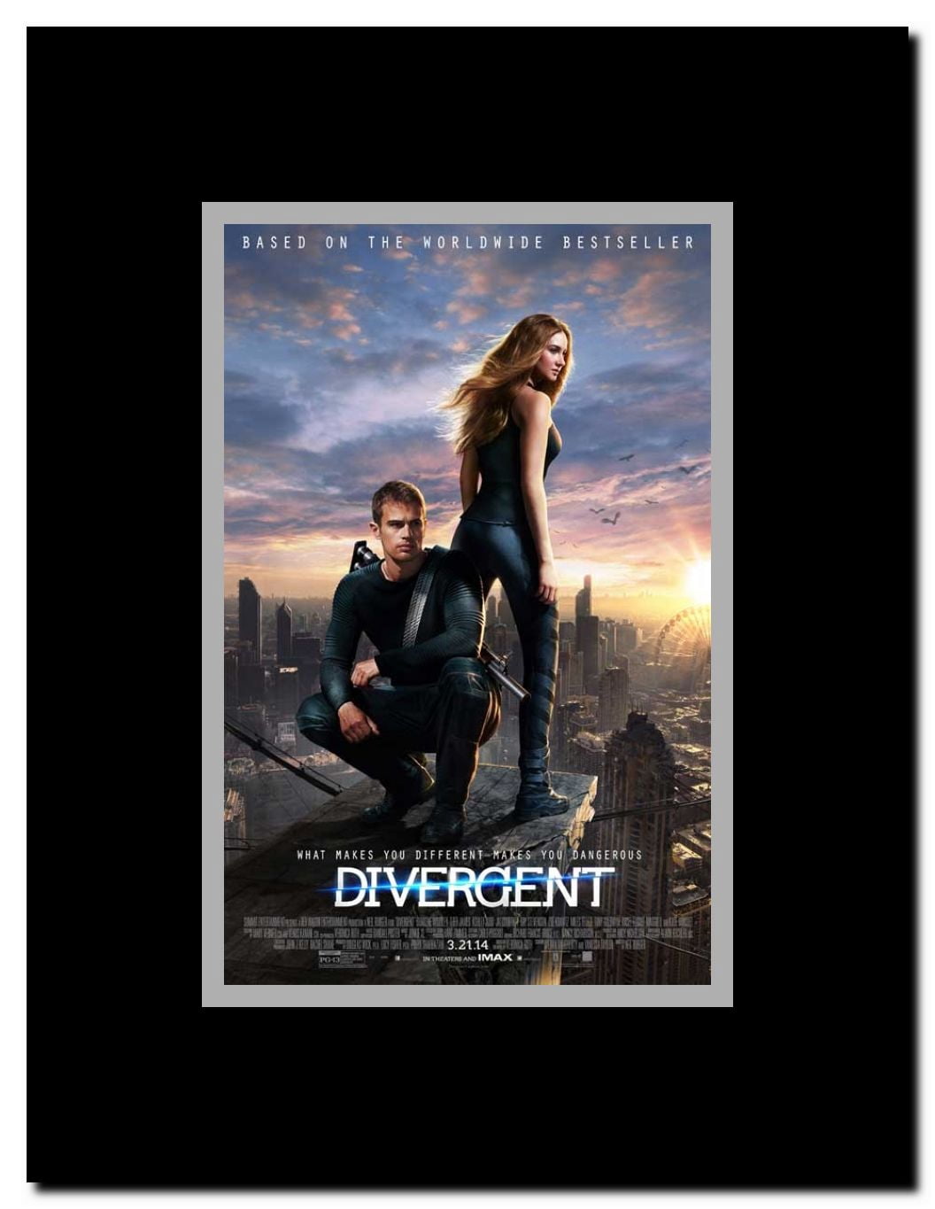 Divergent Framed Movie Poster