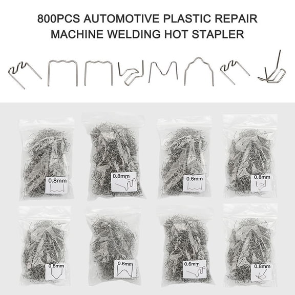 Diverse Applications 800 Standard Stainless Steel Hot Staples for Various Automotive Repairs
