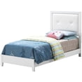 thumbnail image 1 of Diverse Decor Compatibility - White Twin Bed with Transitional Style, 1 of 2