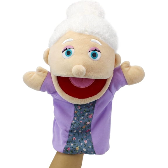 Diverse Ethnic 13.4 Inch Family Hand Puppet Collection, Soft Plush Pretend Doll, Social Study Prop & Children Holiday Surprise Present