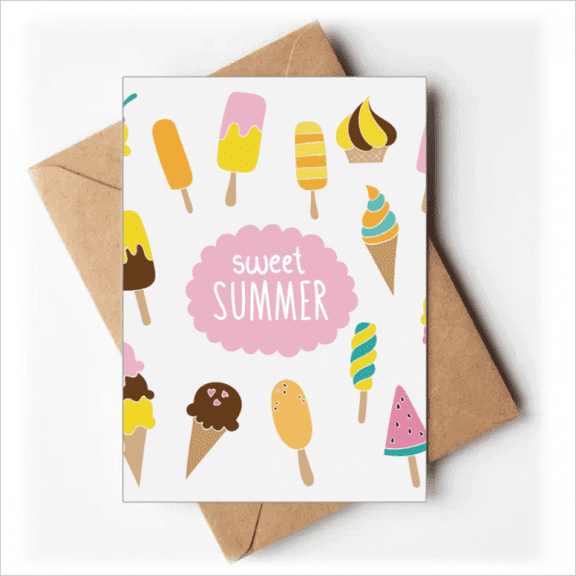 Diverse Sweet Summer Ice Greeting Cards You are Invited Invitations