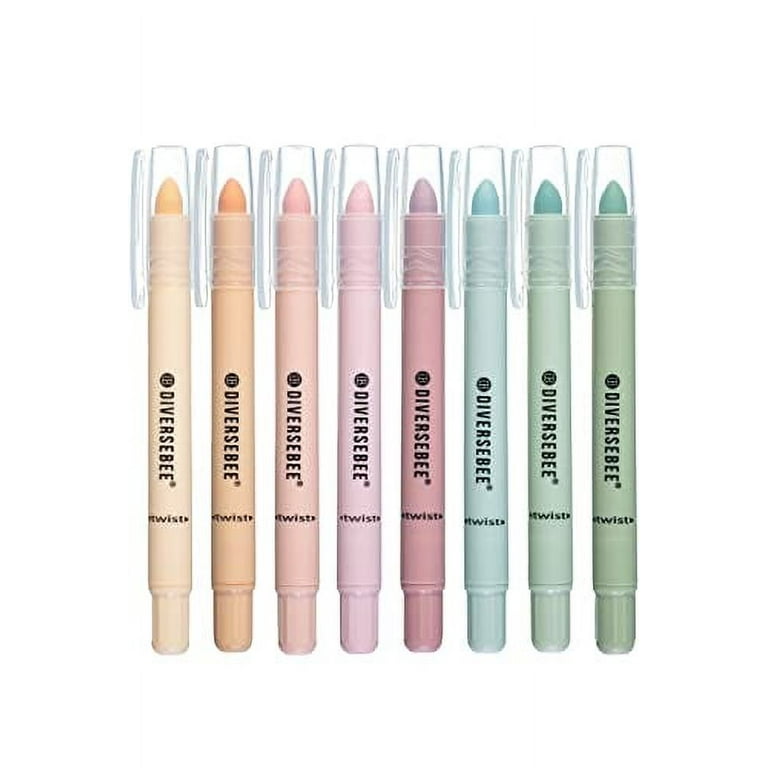 DIVERSEBEE Bible Highlighters and Pens No Bleed, 8 Pack Assorted Colors Gel  Highlighters Set, Cute Bible Markers Study Journaling School Supplies 