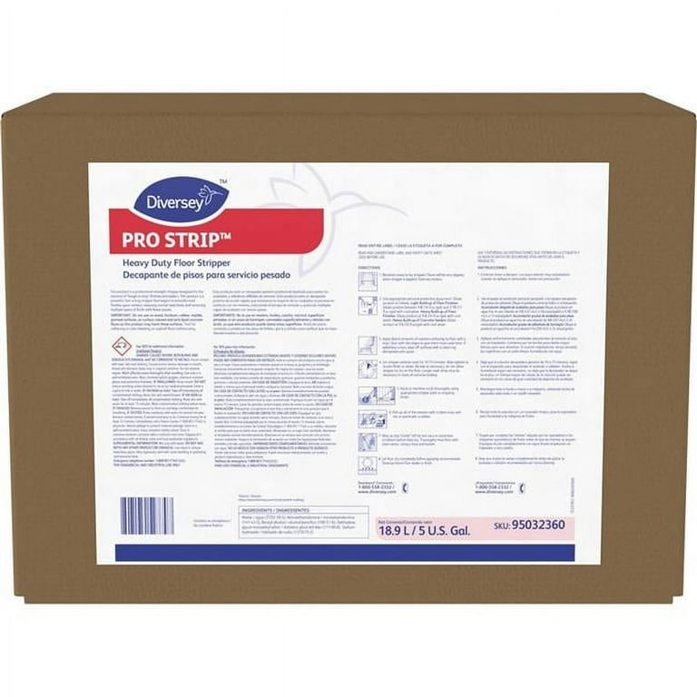 Diversey Pro Strip ULTRA Heavy Duty Stripper - 640 fl oz (20 quart) - Cherry Almond Scent - 1 Each - Heavy Duty - Red Diversey Pro Strip ULTRA Heavy Duty Stripper - 640 fl oz (20 quart) - Cherry Almond Scent - 1 Each - Heavy Duty - Red