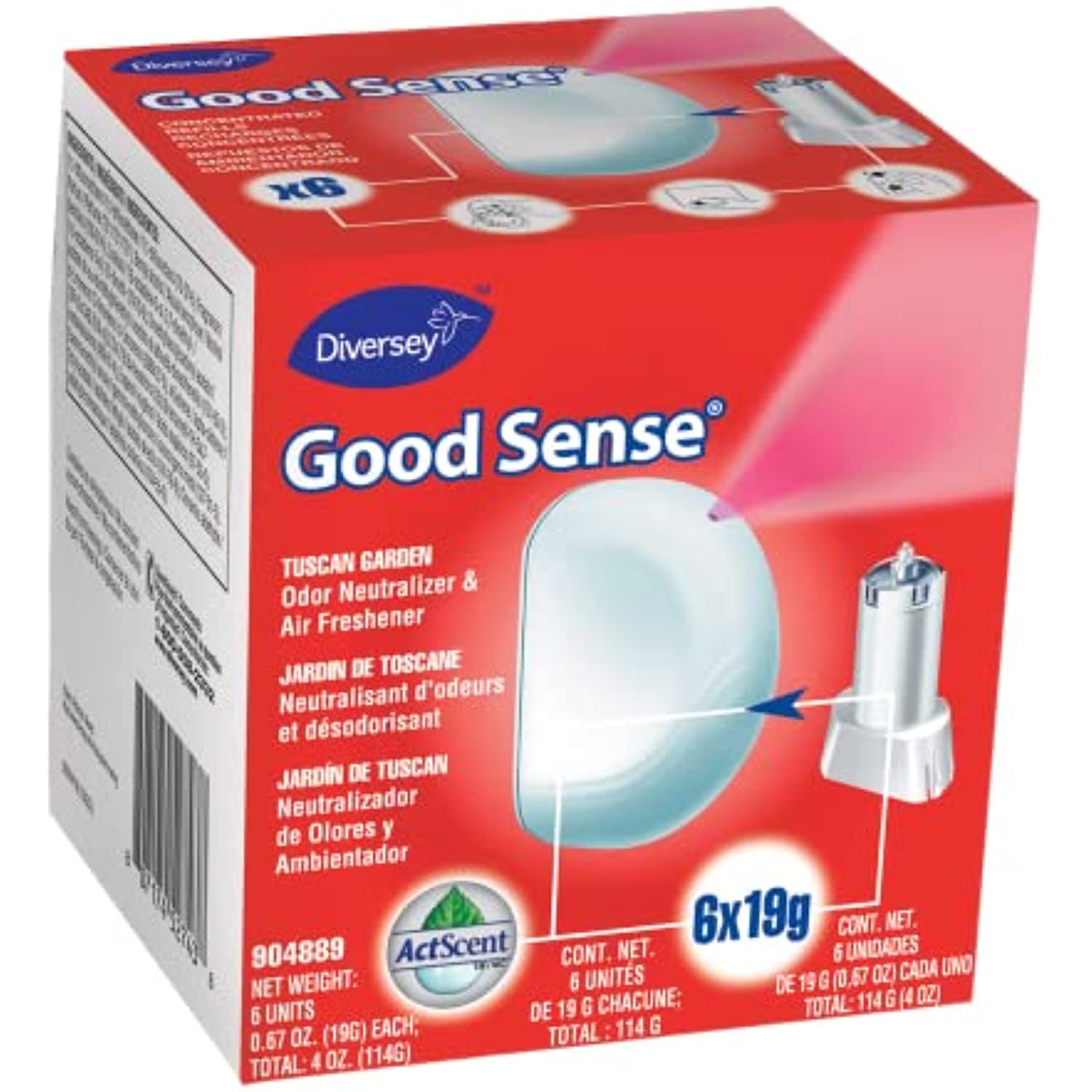 Diversey 904889 Good Sense Odor Neutralizer & Air Freshener, Commercial