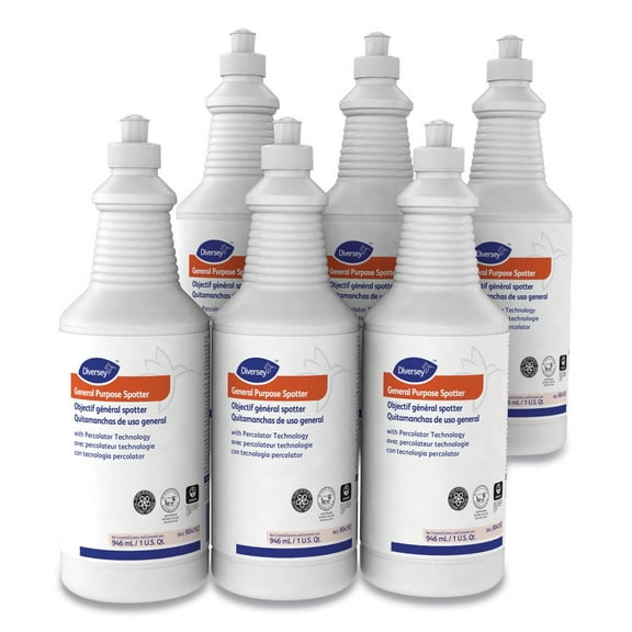 Diversey Care 904192 Floral Scent 1 Quart Squeeze Bottle General Purpose Spotter with Percolator Technology (6/Carton)