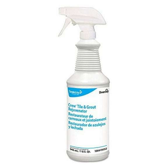 Diversey Crew Tile And Grout Rejuvenator, Unscented, 32 Oz, Pack Of 12 Bottles