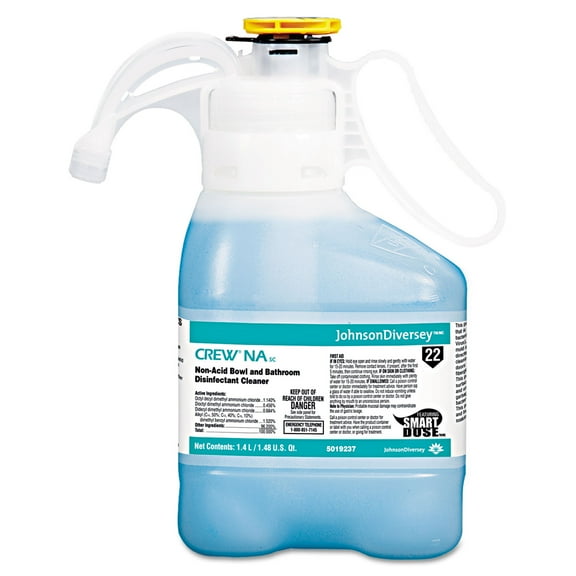 Diversey Crew Non-Acid Bowl & Bathroom Disinfectant Cleaner Floral 47.3oz 2/Carton 5019237