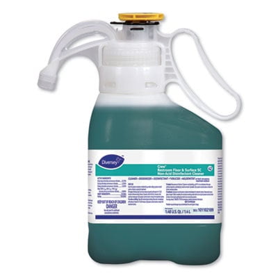 Crew Restroom Floor And Surface Sc Non-Acid Disinfectant Cleaner, Fresh, 1.4 L Bottle, 2/Carton