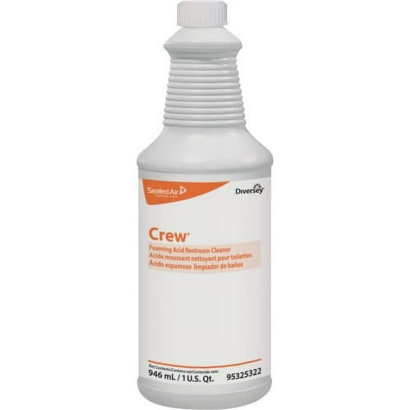 Diversey Foaming Acid Restroom Cleaner Ready-To-Use Spray - Fresh ScentBottle - 12 / Carton - Red