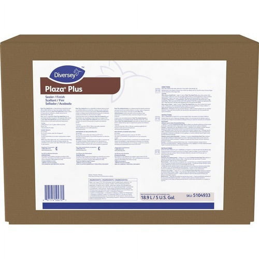 Diversey Plaza Plus Sealer/Finish - 640 fl oz (20 quart) - Slight Ammonia Scent - 1 / Box - Long Lasting, Durable - White Diversey Plaza Plus Sealer/Finish - 640 fl oz (20 quart) - Slight Ammonia Scent - 1 / Box - Long Lasting, Durable - White