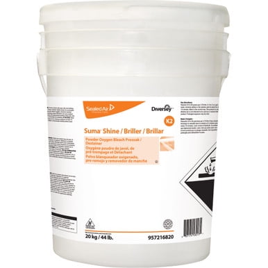 Diversey Suma Shine K2 Pre-Soaks w/ Bleach, Unscented, 44 Lb Pail