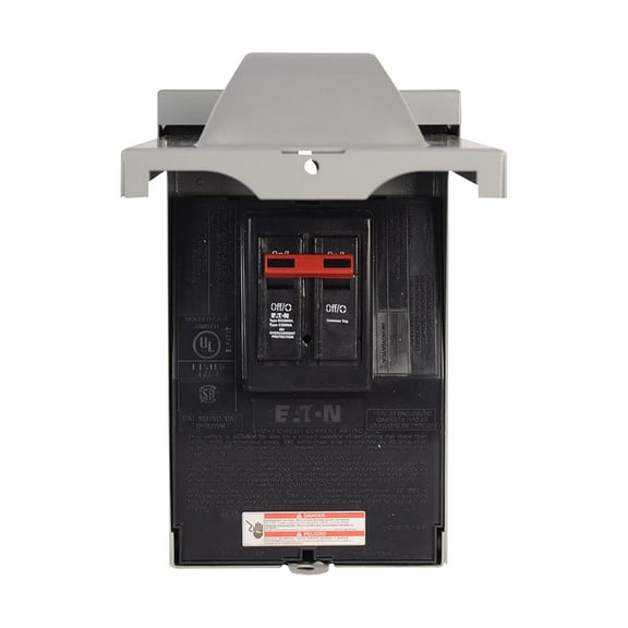 DiversiTech DPB222R Eaton 60A Non-Fused A/C Disconnect w/ Top Open (240V), replacement for Q0200TR