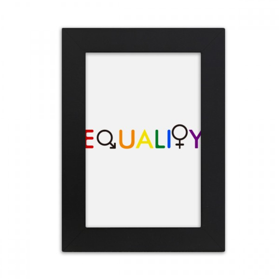 Diversification Differentiation Identity Rainbow Equality Desktop Photo Frame Picture Display Art Painting Exhibit