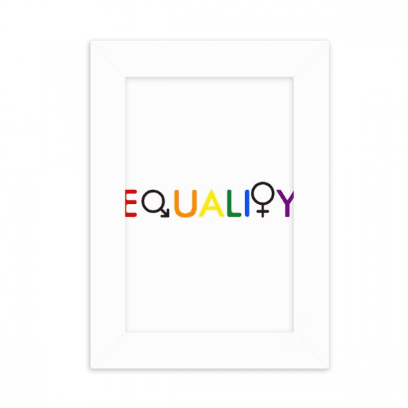 Diversification Differentiation Identity Rainbow Equality Desktop Photo Frame Picture Display Decoration Art Painting