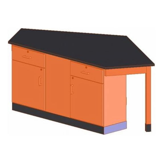 Diversified Woodcrafts 2956KF Forward Vision I 4-Student Workstation