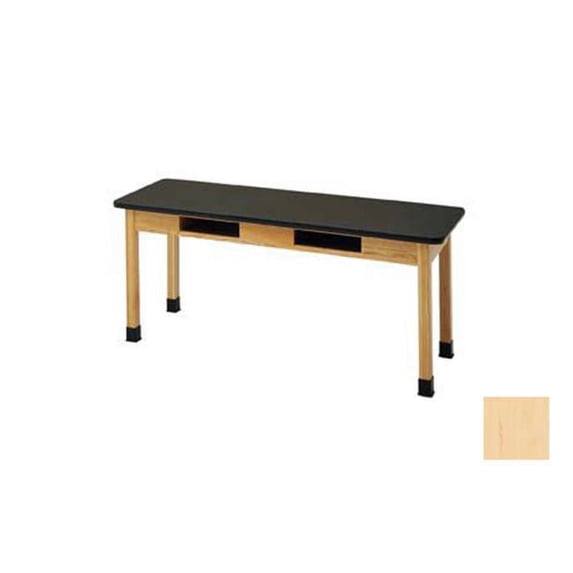Diversified Woodcrafts C7105M30N 24 x 48 Table with Book Compartments - Maple