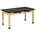 thumbnail image 1 of Diversified Woodcrafts Rectangular Activity Table 54" x 24" Oak/Black (C7206K30N), 1 of 1