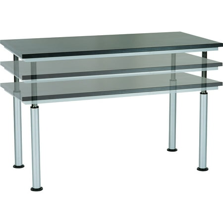 Diversified Woodcrafts Rectangular Activity Table 60" x 24" Height Adjustable Natural Oak Base/Black