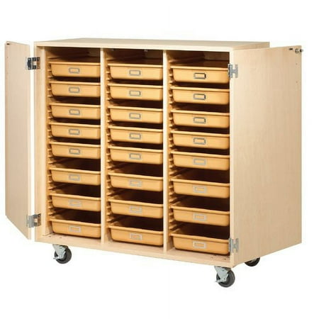 Diversified Woodcrafts Tote Classroom Cabinet with Trays