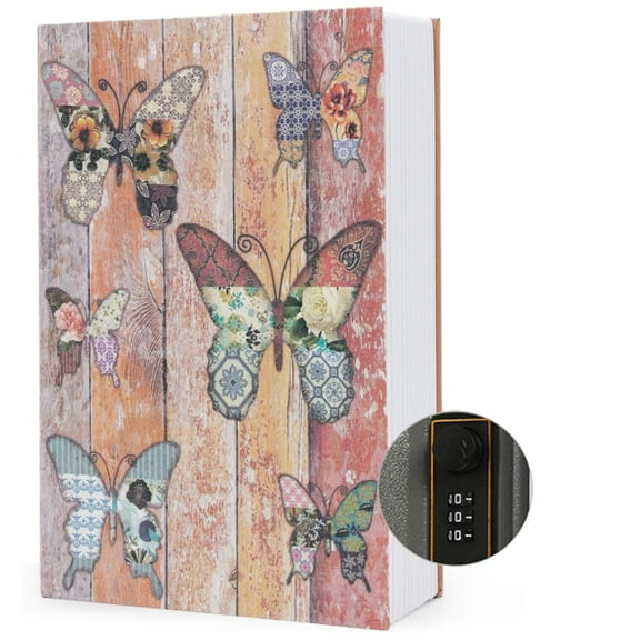Diversion Book Safe Storage Box (Size 9.5"×6.2"×2.2") With Security Combination Lock, Dictionary Secret Hidden Safe