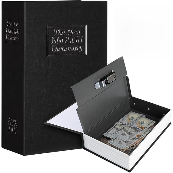 Diversion Book Safe with Combination Lock – Hidden Storage Box ...