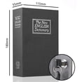 thumbnail image 1 of Diversion Book Safe with Combination Lock, Secret Hidden Metal Lock Box,Money Hiding Collection Box,10.4*2.6*7.8in Black Large, 1 of 8