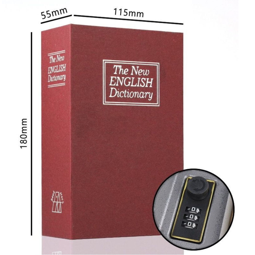 Diversion Book Safe with Combination Lock, Secure Secret
