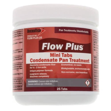Diversitech FLOW-PLUS-25 PT, Flow-Plus, 25 Tabs/Jar