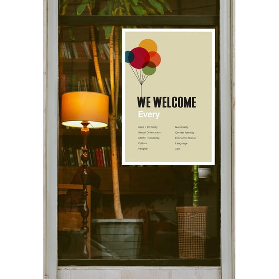 Diversity And Inclusion Welcome Wall Art Print, Unframed Paper Poster 11x14in