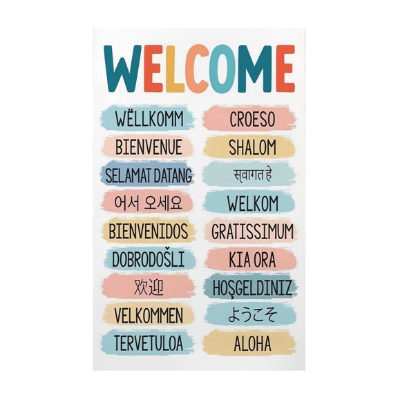 Diversity and Belonging Decor Inclusive Welcome Poster You Belong Here Multilingual Wall Art for Office Classroom Library Empowering Gift for Team Building