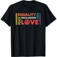 thumbnail image 1 of Diversity Equality Love Peace Human Rights Social Justice T-Shirt, 1 of 4