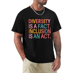 Diversity Inclusion Positive Unity Equity Human Rights Message T-shirt, for men & women, up to size 5XL.