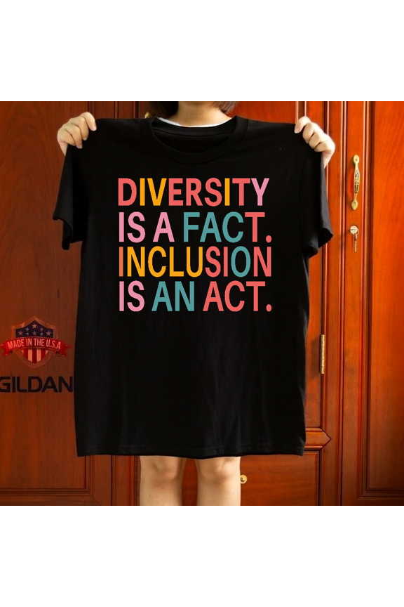 Diversity Inclusion T Shirt Unity Equity Positive Message Graphic GiftV50980,for unisex up to 5XL
