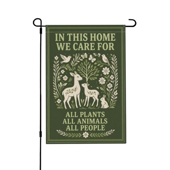Diversity Inclusivity Garden Flag For Outdoor House Yard Decor 12x18 in