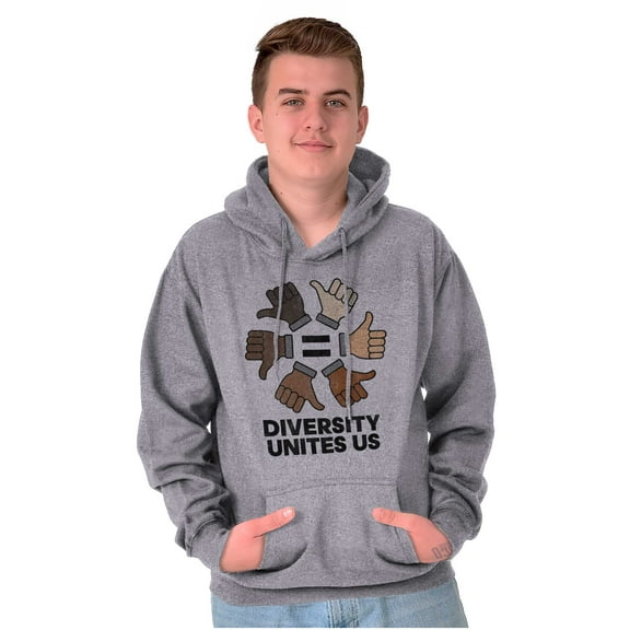 Diversity Unites Us Social Justice Hoodie Sweatshirt Women Men Brisco Brands S