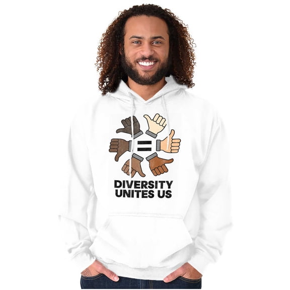 Diversity Unites Us Social Justice Hoodie Sweatshirt Women Men Brisco Brands X