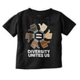 thumbnail image 1 of Diversity Unites Us Social Justice Toddler Boy Girl T Shirt Infant Toddler Brisco Brands 24M, 1 of 6