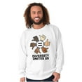 thumbnail image 1 of Diversity Unites Us Social Justice Unisex Plus Fleece Graphic Sweatshirt Brisco Brands 4X, 1 of 5