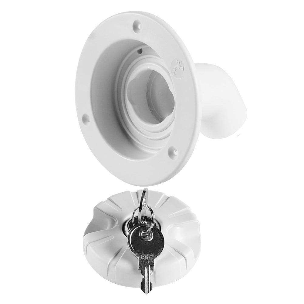 Diverter Fish Tank Vacuum Cleaner Water Filling Port 11.40X10.90X3.30CM White