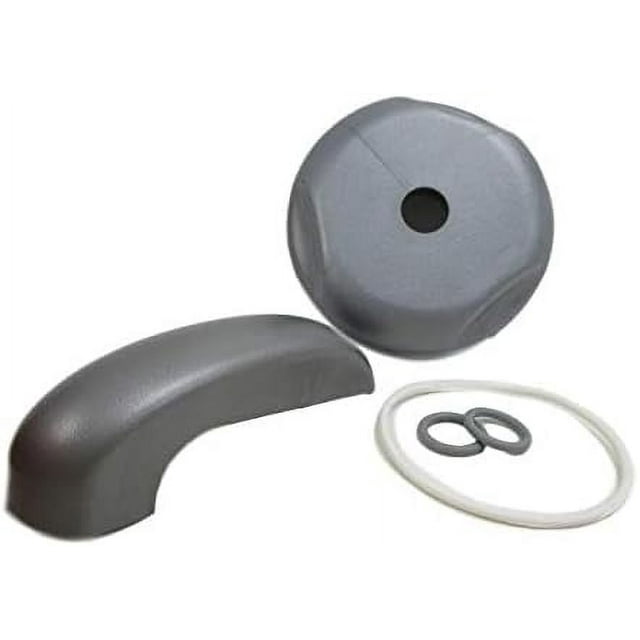 Diverter Valve 4" Kit 2007+ JAC Premium Spa Cap, Handle & ORings Hot