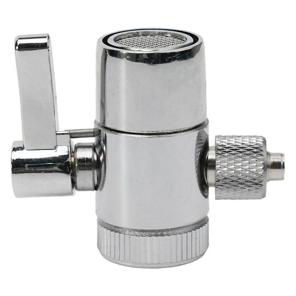 Diverter Valve Fits Most Filter Faucets G3/8inch Silver Heat Resistance