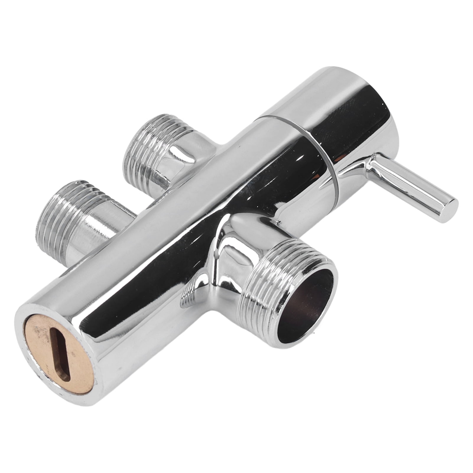 Diverter Valve, G1/2 Brass Shower Diverter Valve 3 Way Tee Water Connector Shower Arm Diverter