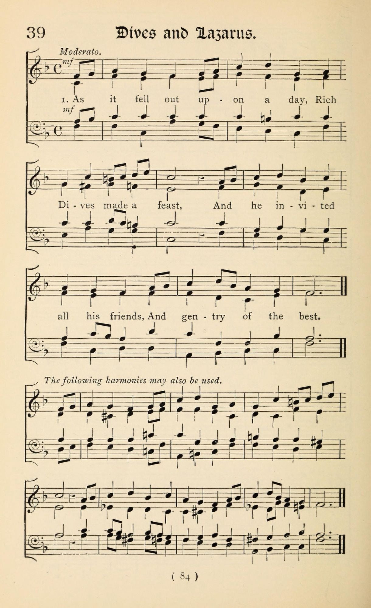 Dives & Lazarus 1 Christmas Carols New & Old 1850 Canvas Art - (18 x 24)