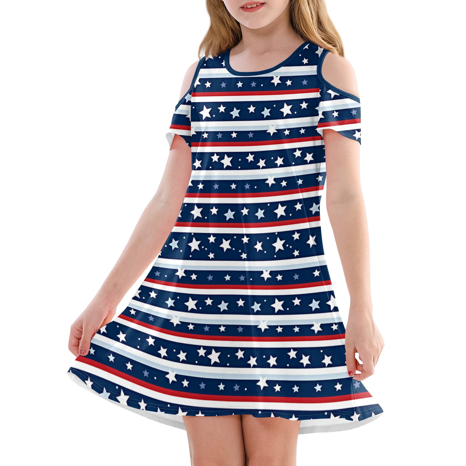Divhosrg 4th Of July Dress Girl, Girls Fourth Of July American Flag ...