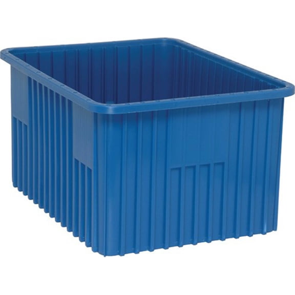 Quantum Storage Systems Dividable Grid Container, 22-1/2"L x 17-1/2"W x 12"H - Blue