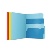 Divide It Up File Folders 1/2-Cut Tabs, Letter Size, Assorted, 12/Pack
