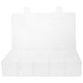 thumbnail image 1 of FONDOTIN Small Divided Storage Box Tool Box Transparent PP 1Pcs, 1 of 7