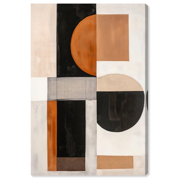 Divided Circle I Canvas Geometric Abstract by Art Remedy, Gallery Wrapped, 16 x 24