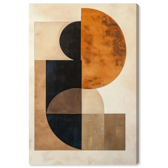 Divided Circle II Canvas Geometric Abstract by Art Remedy, Gallery Wrapped, 10 x 15